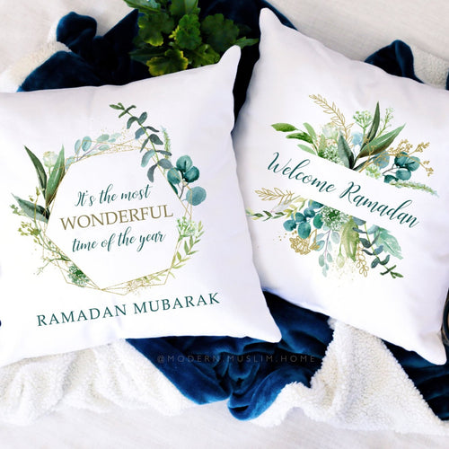 Ramadan Mubarak & Welcome Ramadan - 2 Pillows BUNDLE