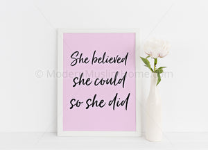 She Believed She Could [Instant Download]