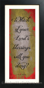 Your Lord's Blessings